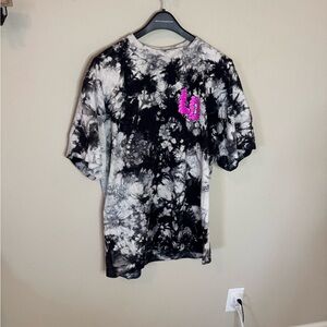 Liquid Death Thirst Tie Dye Graphic Tee Large Skull Streetwear